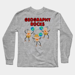 Geography Rocks Long Sleeve T-Shirt